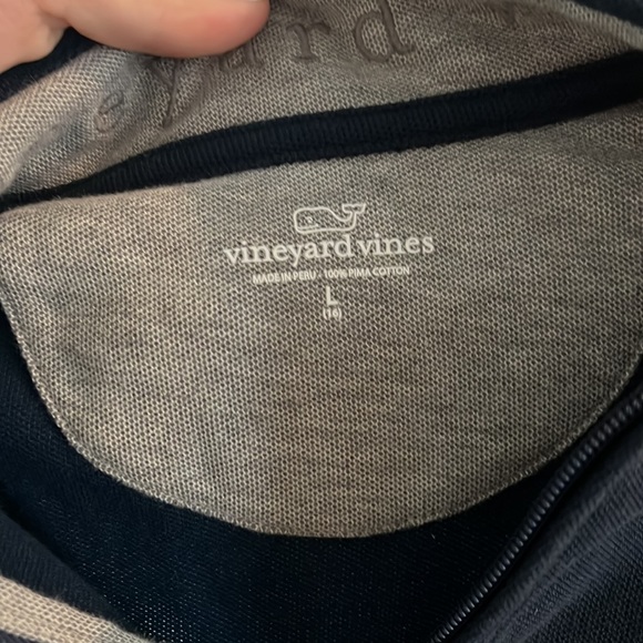 Boys Vineyard vines navy quarter zip - Picture 2 of 3